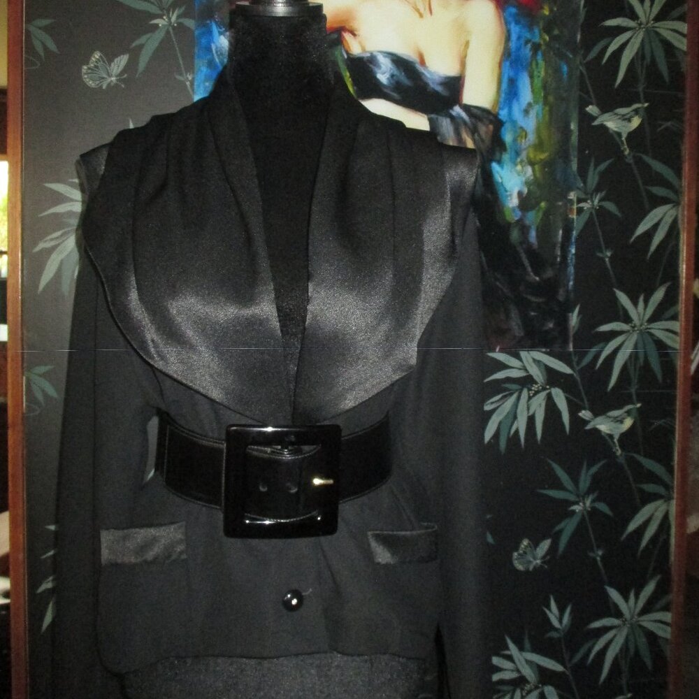 European Satin Front Jacket